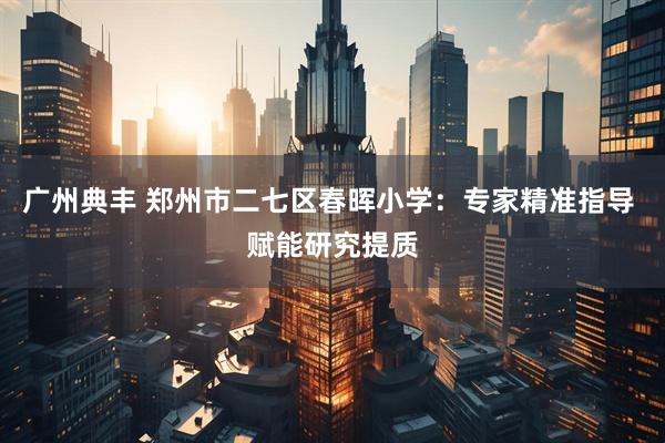 广州典丰 郑州市二七区春晖小学：专家精准指导 赋能研究提质